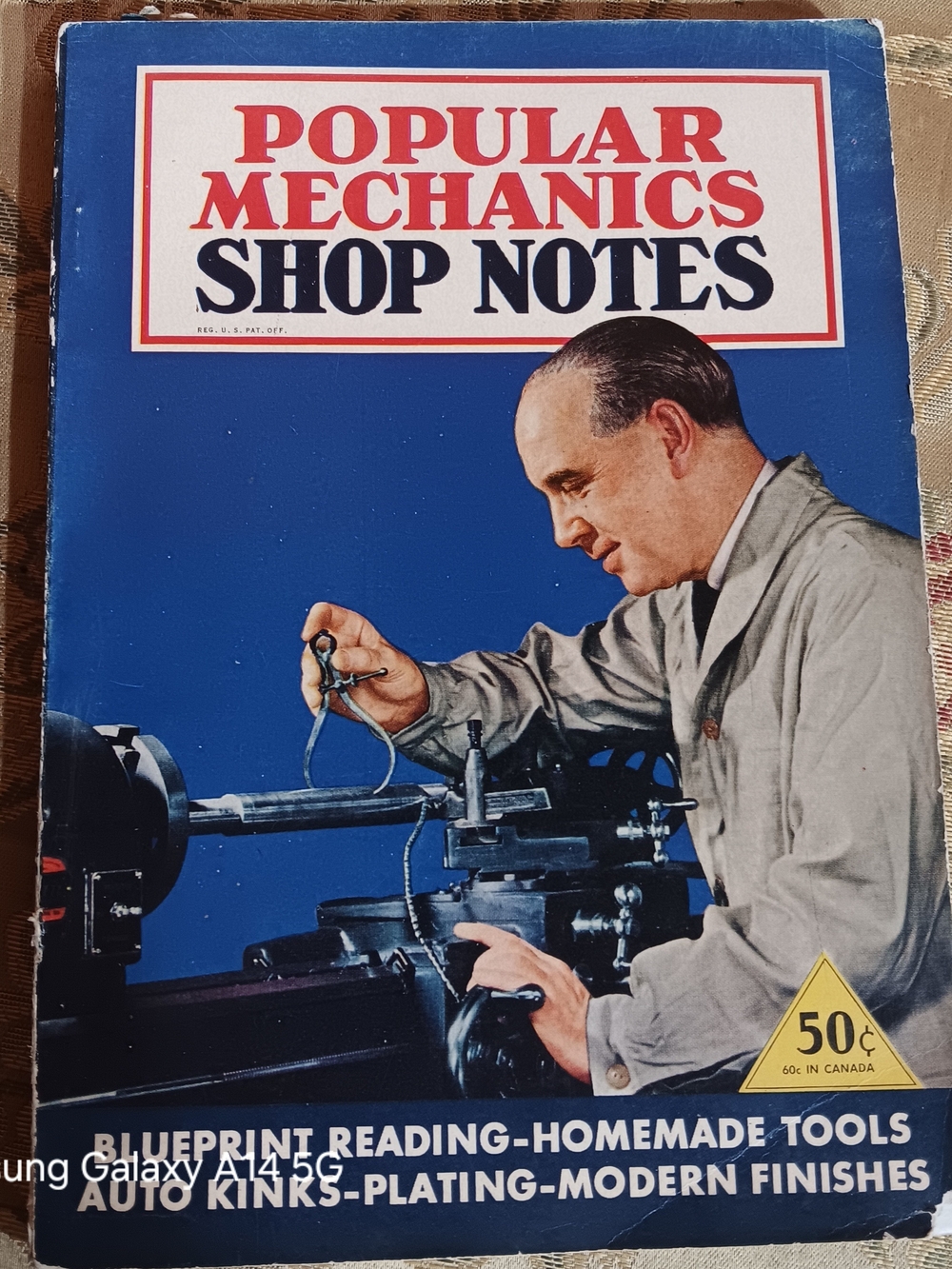 Shop Notes Vintage-Style Notebook - Blue Cover
